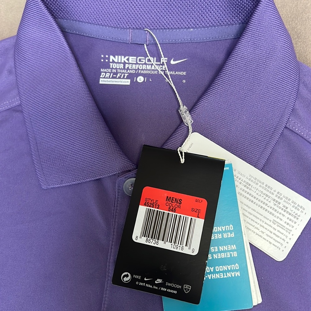 NIKE Dri-Fit mens short sleeve GOLF shirt